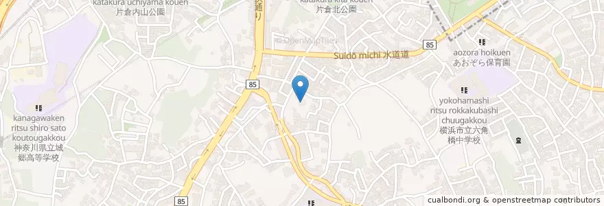 Mapa de ubicacion de 長遠寺 en Japan, Kanagawa Prefecture, Yokohama, Kanagawa Ward.
