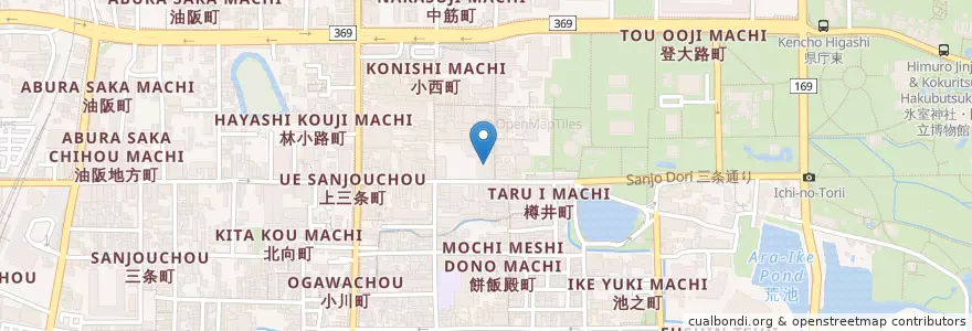 Mapa de ubicacion de 南都銀行 en 日本, 奈良県, 奈良市.