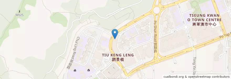 Mapa de ubicacion de 彩明商場停車場 Choi Ming Shopping Centre Car Park en 중국, 광둥성, 홍콩, 신제, 西貢區 Sai Kung District.