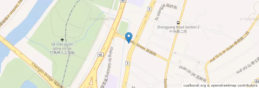 Mapa de ubicacion de 全國加油站 en 臺灣, 新北市, 土城區.