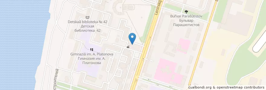 Mapa de ubicacion de Отделение связи №394004 en Russie, District Fédéral Central, Oblast De Voronej, Городской Округ Воронеж.