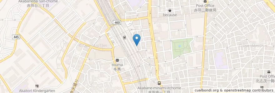 Mapa de ubicacion de MUFG en 日本, 東京都, 北区.
