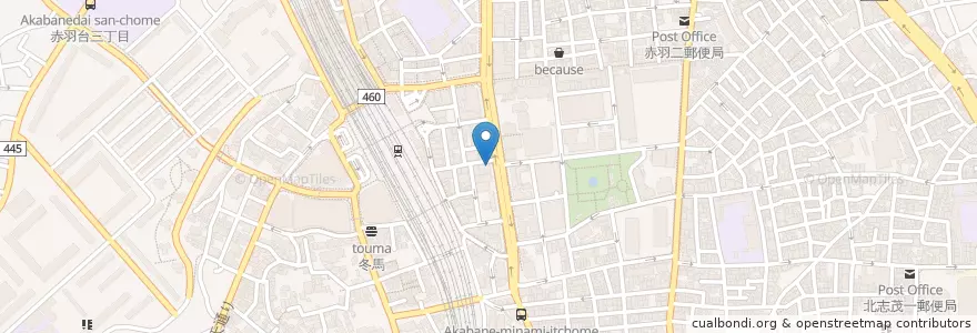 Mapa de ubicacion de 赤羽南クリニック en 日本, 東京都, 北区.