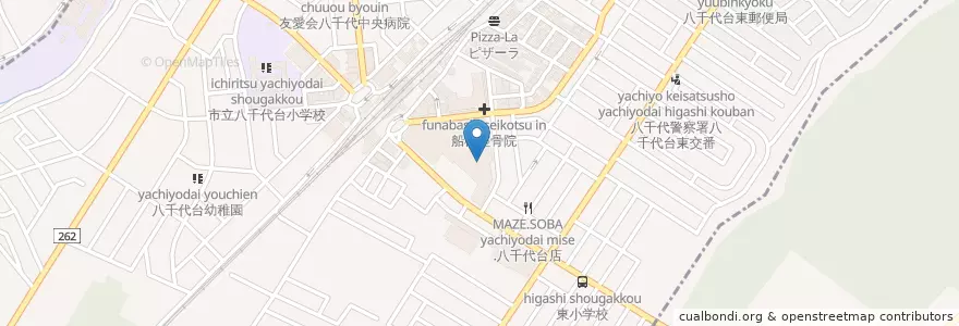 Mapa de ubicacion de 喫煙所 en Japan, Chiba Prefecture, Yachiyo, Chiba, Hanamigawa Ward.