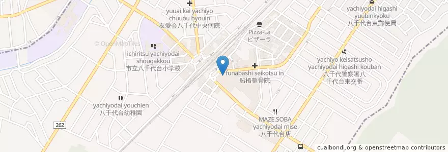 Mapa de ubicacion de みずほATM en Japonya, 千葉県, 八千代市, 千葉市, 花見川区.