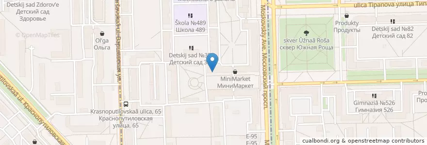 Mapa de ubicacion de Стома en Russie, District Fédéral Du Nord-Ouest, Oblast De Léningrad, Saint-Pétersbourg, Московский Район, Округ Пулковский Меридиан.