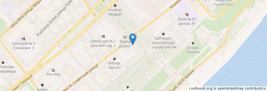 Mapa de ubicacion de Доля Ангелов en Rusia, Южный Федеральный Округ, Волгоградская Область, Городской Округ Волгоград.