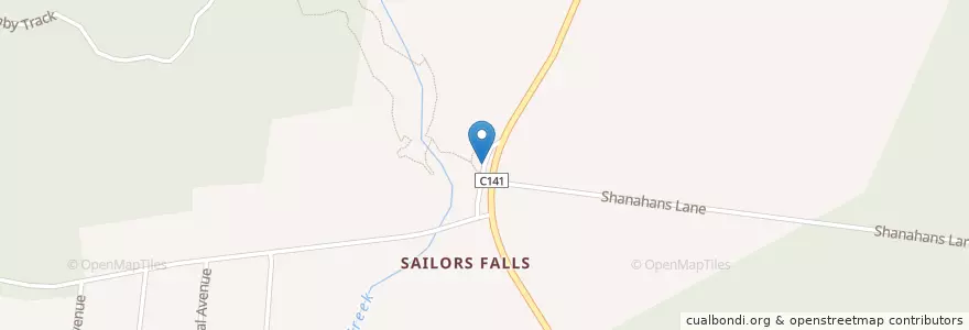Mapa de ubicacion de Sailors Falls Car Park en 오스트레일리아, Victoria, Shire Of Hepburn.