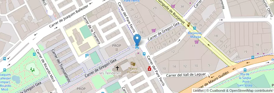 Mapa de ubicacion de 141 Gregori Gea en Sepanyol, Comunitat Valenciana, València / Valencia, Comarca De València, València.