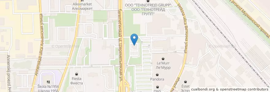 Mapa de ubicacion de BP Марьина Роща en Россия, Центральный Федеральный Округ, Москва, Северо-Восточный Административный Округ, Район Марьина Роща.