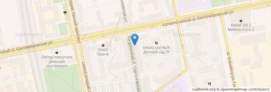 Mapa de ubicacion de Серебряный век en Russland, Föderationskreis Nordwest, Oblast Leningrad, Sankt Petersburg, Wyborger Rajon, Округ Сампсониевское.