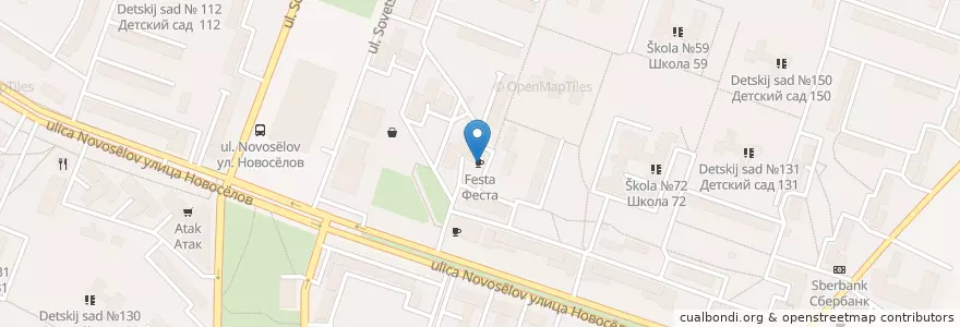 Mapa de ubicacion de Феста en Rusia, Центральный Федеральный Округ, Рязанская Область, Городской Округ Рязань.