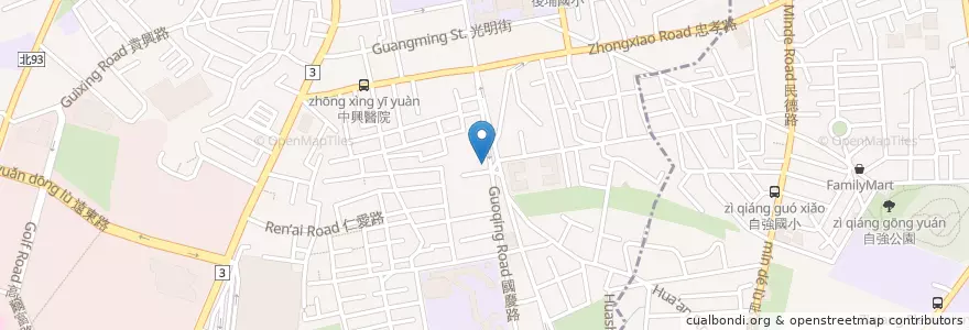 Mapa de ubicacion de 國泰世華商業銀行 en تایوان, 新北市, 板橋區.