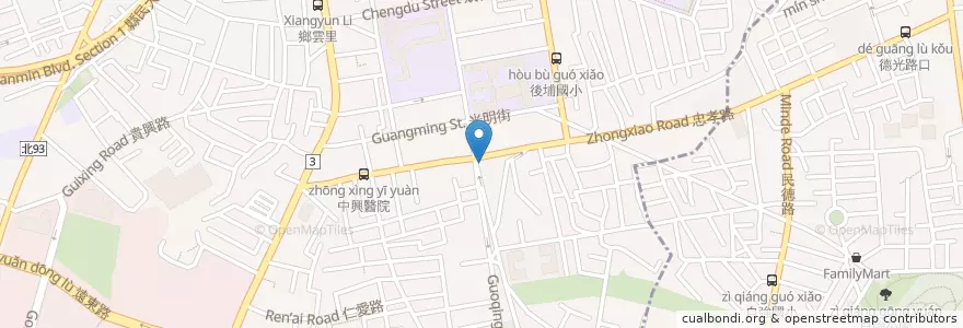 Mapa de ubicacion de 萬香台式烤鴨 en تايوان, تايبيه الجديدة, 板橋區.