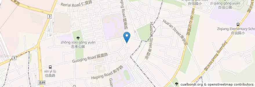Mapa de ubicacion de 重慶耳鼻喉科 en Taiwan, 新北市, 板橋區.