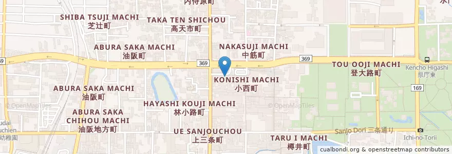 Mapa de ubicacion de シャンブル en Jepun, 奈良県, 奈良市.