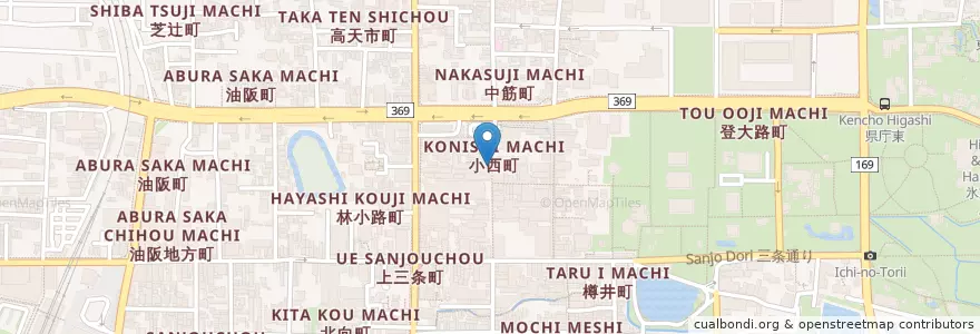 Mapa de ubicacion de 石崎眼科 en 日本, 奈良県/奈良縣, 奈良市.