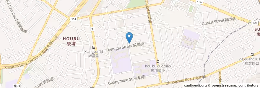 Mapa de ubicacion de 華西街生炒花枝 en Тайвань, Новый Тайбэй, 板橋區.