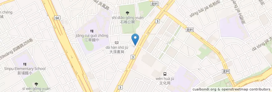 Mapa de ubicacion de 麥當勞 en تایوان, 新北市, 板橋區.