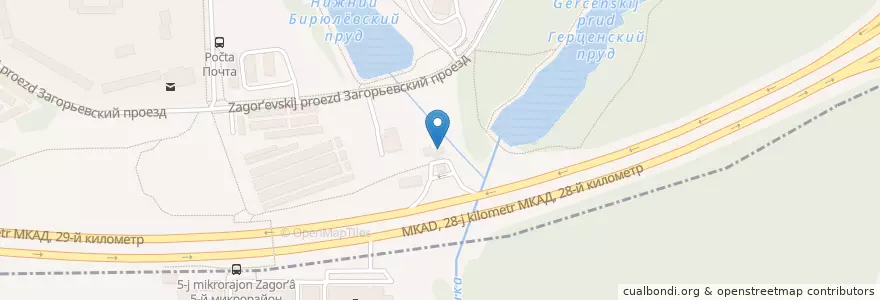 Mapa de ubicacion de Лукойл en ロシア, 中央連邦管区, モスクワ, Район Бирюлёво Восточное.