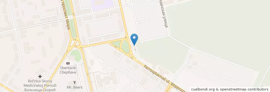 Mapa de ubicacion de Лукойл АЗС №306 en 俄罗斯/俄羅斯, Центральный Федеральный Округ, 利佩茨克州, Городской Округ Липецк.
