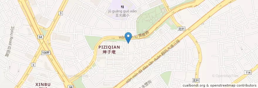 Mapa de ubicacion de 板橋莒光郵局 en 臺灣, 新北市, 板橋區.