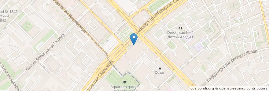 Mapa de ubicacion de Чайковский en Russia, Distretto Federale Centrale, Москва, Центральный Административный Округ, Тверской Район.