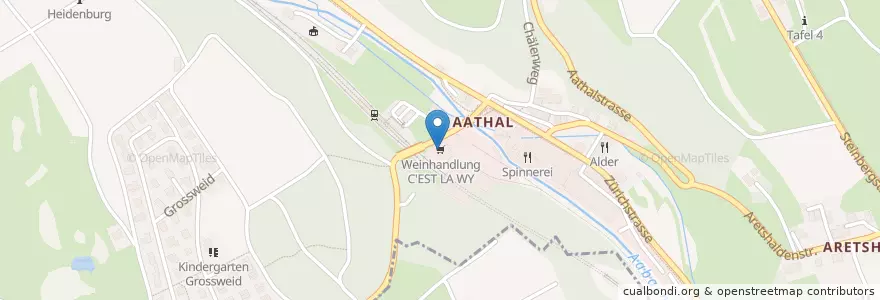 Mapa de ubicacion de Poker Lounge Aathal en Schweiz/Suisse/Svizzera/Svizra, Zürich, Bezirk Hinwil, Seegräben.