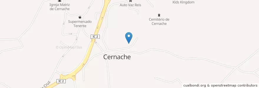Mapa de ubicacion de Junta de Freguesia de Cermache en Portugal, Centre, Baixo Mondego, Coïmbre, Coïmbre, Cernache.