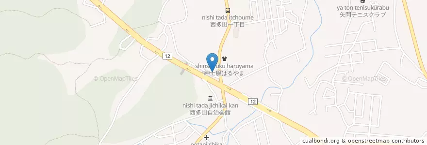 Mapa de ubicacion de 釜揚げ讃岐うどん金比羅製麺 en اليابان, 兵庫県, 川西市.