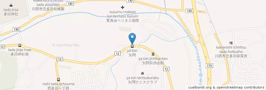 Mapa de ubicacion de 昭和シェル石油 en Japon, Préfecture De Hyōgo, Kawanishi.