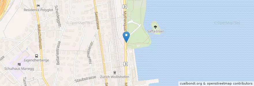 Mapa de ubicacion de Mädchen im Wind en Suisse, Zurich, District De Zurich, Zurich.