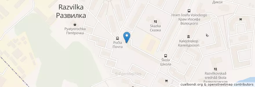 Mapa de ubicacion de Сбербанк en Россия, Центральный Федеральный Округ, Московская Область, Ленинский Район.