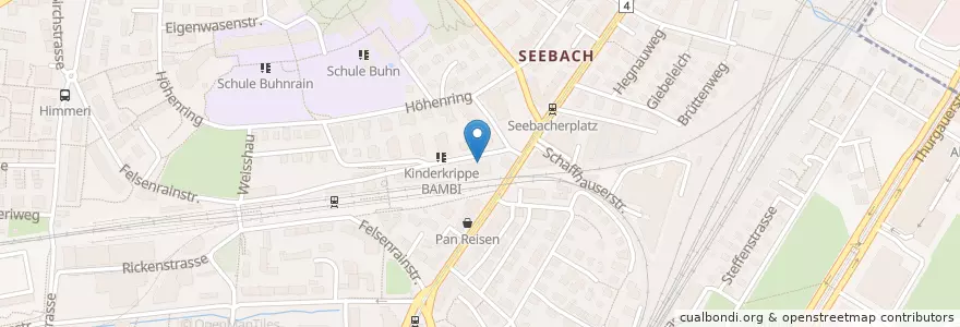 Mapa de ubicacion de Postfinance en Schweiz/Suisse/Svizzera/Svizra, Zürich, Bezirk Zürich, Zürich.