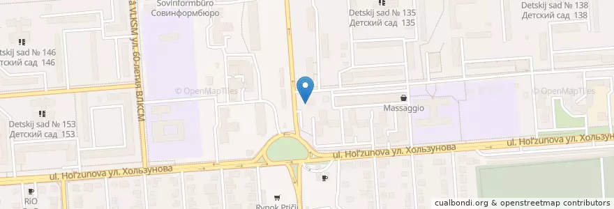 Mapa de ubicacion de Афина en ロシア, 中央連邦管区, Воронежская Область, Городской Округ Воронеж.