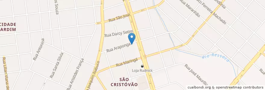 Mapa de ubicacion de Bambino Mio en ブラジル, 南部地域, パラナ, Região Geográfica Intermediária De Curitiba, Região Metropolitana De Curitiba, Microrregião De Curitiba, São José Dos Pinhais.