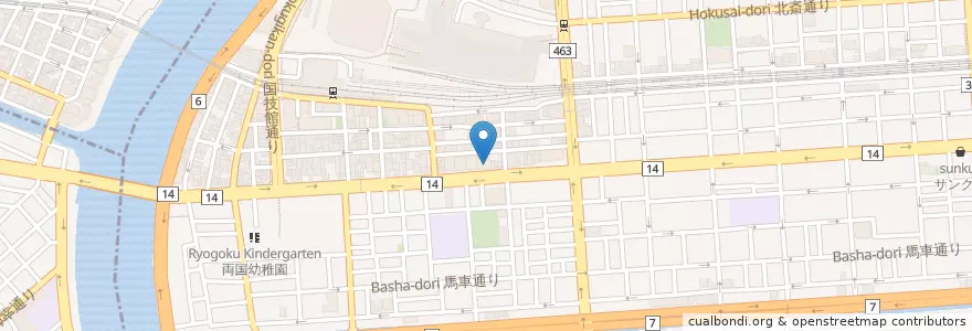 Mapa de ubicacion de ENEOS en Japon, Tokyo, 墨田区.