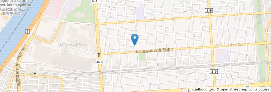 Mapa de ubicacion de Cosmo en 일본, 도쿄도, 墨田区.