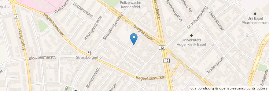 Mapa de ubicacion de Heilsarmee en Zwitserland, Bazel-Stad, Bazel.