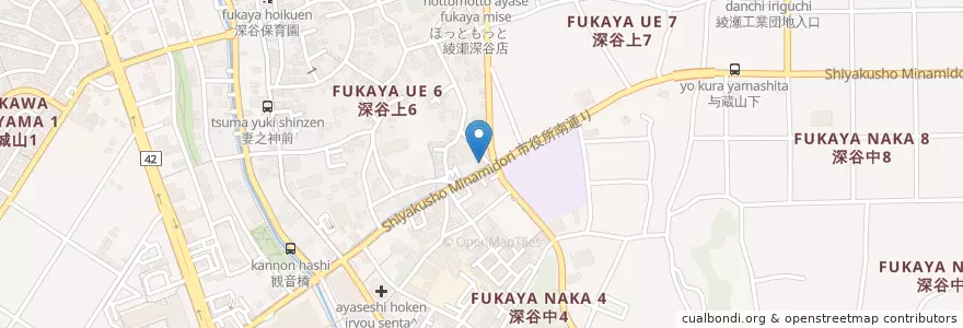 Mapa de ubicacion de AKB en ژاپن, 神奈川県, 綾瀬市.