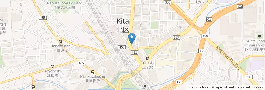 Mapa de ubicacion de 三井住友銀行 en Giappone, Tokyo, 北区.