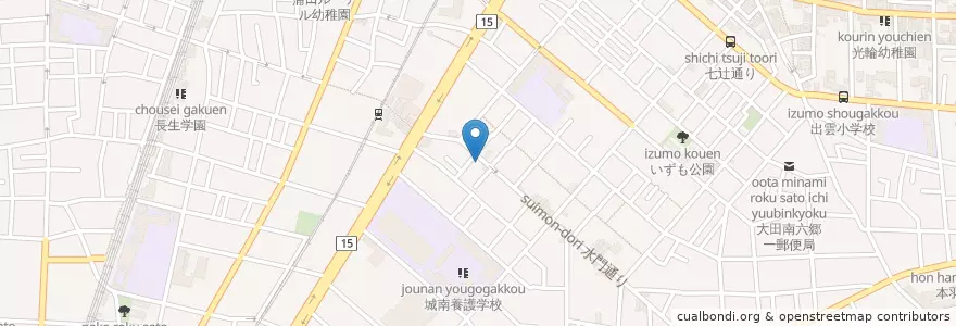 Mapa de ubicacion de ケイポート水門通り店 en Japon, Tokyo, 大田区.