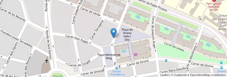 Mapa de ubicacion de 142 L'Olivera en España, Catalunya, Barcelona, Baix Llobregat, Sant Boi De Llobregat.