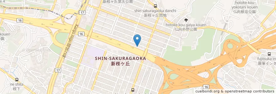 Mapa de ubicacion de 新桜クリニック en Japonya, 神奈川県, 横浜市, 保土ヶ谷区.