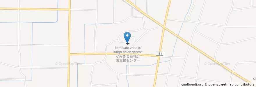 Mapa de ubicacion de かみさと在宅介護支援センター en Japão, 埼玉県, 児玉郡, 上里町.