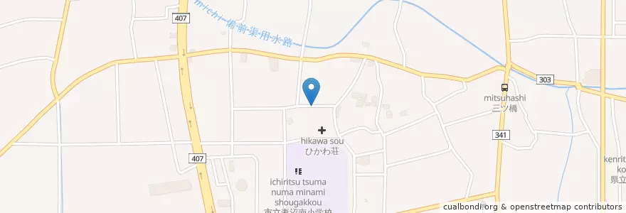 Mapa de ubicacion de けやき寮 en 일본, 사이타마현, 熊谷市.