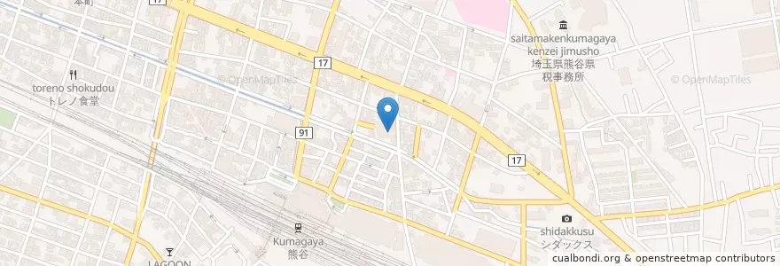 Mapa de ubicacion de さいたま地方法務局熊谷支局 en Japonya, 埼玉県, 熊谷市.