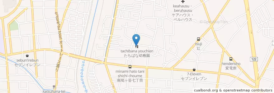 Mapa de ubicacion de たちばな幼稚園 en Japon, Préfecture De Saitama, 川口市.