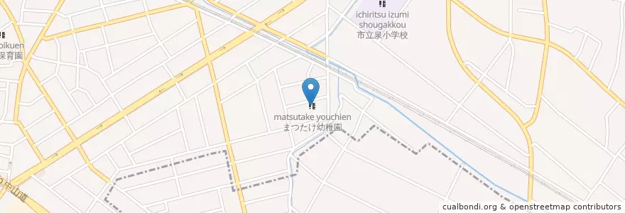 Mapa de ubicacion de まつたけ幼稚園 en Jepun, 埼玉県, 行田市.