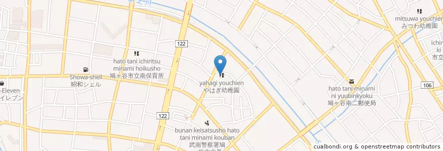 Mapa de ubicacion de やはぎ幼稚園 en 日本, 埼玉県, 川口市.